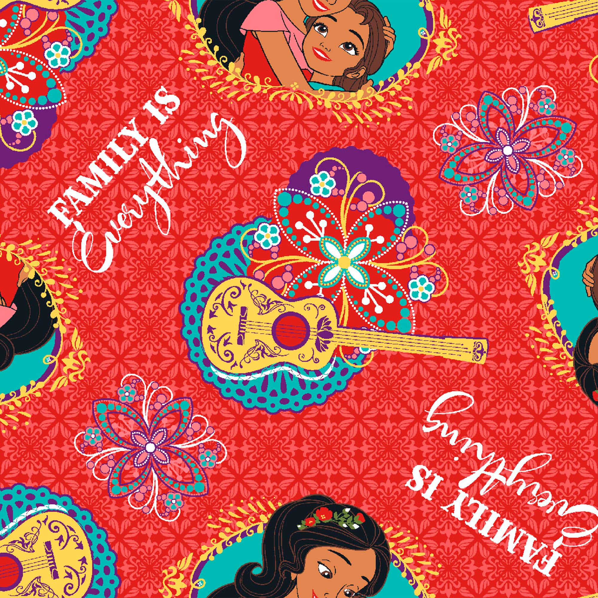 Disney® Red Family Is Everything Quilting Cotton Fabric